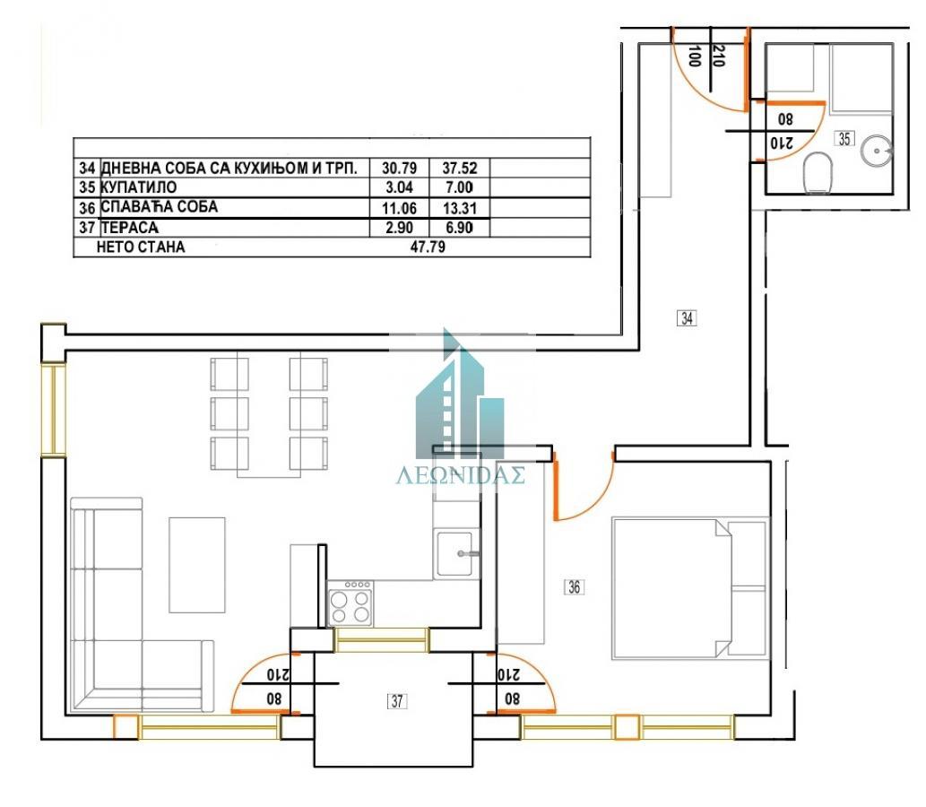 1.5 stan u NOVOGRADNJI, povraćaj PDV-a