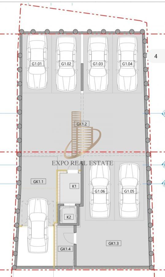 Prodaja 1,5 stan u izgradnji od 44m2+130m2 dvorište