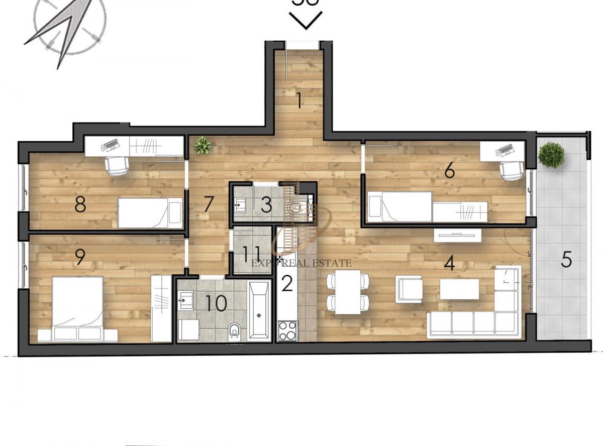 Prodaja 4,0 stan od 92,5m2 Telep