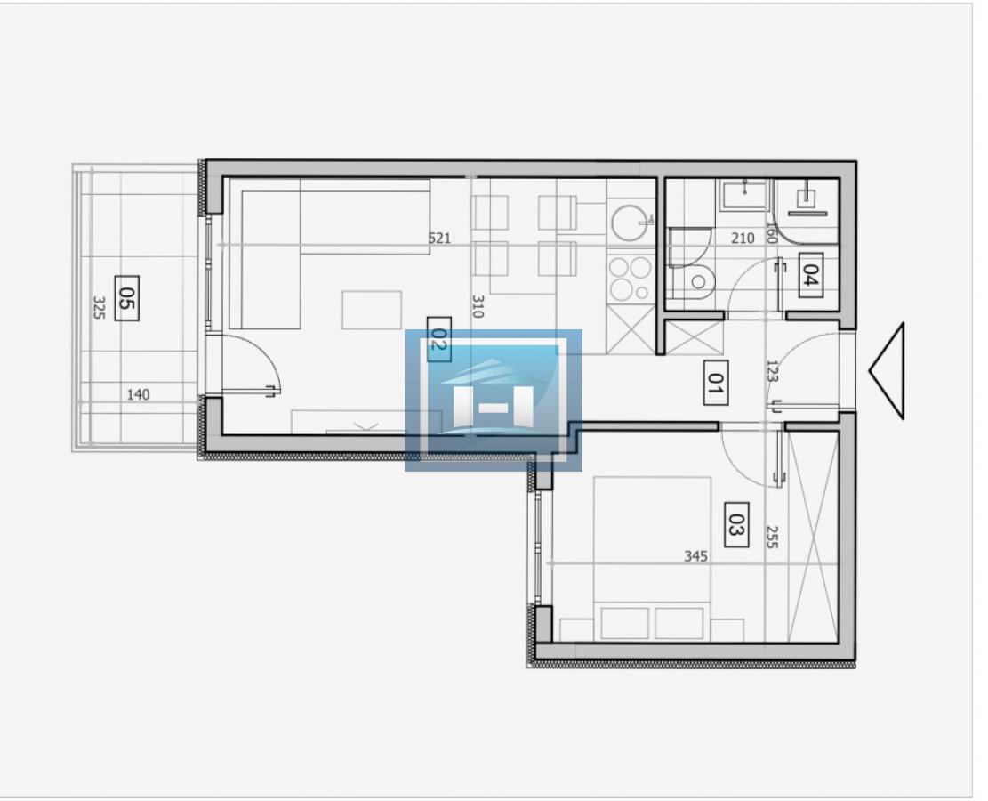 Stanovi u izgradnji Jednosoban Tip 4