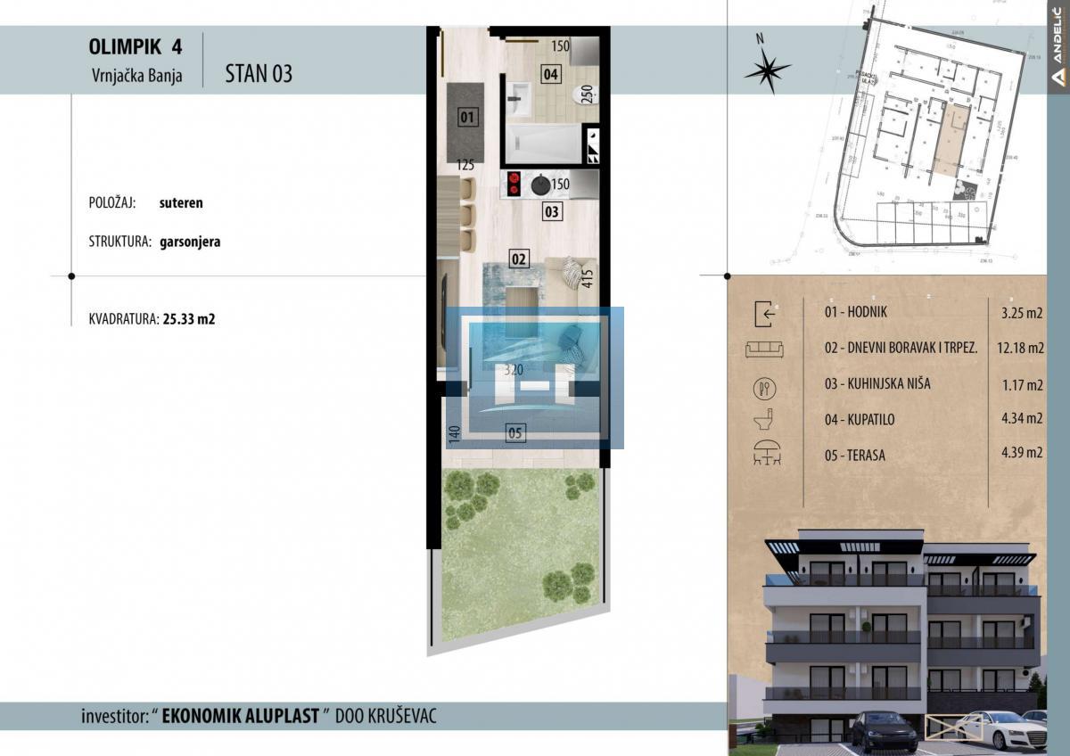 TOP INVESTICIJA U VRNJAČKOJ BANJI – GARSONJERA KOJA SE IZDAJE SAMA!