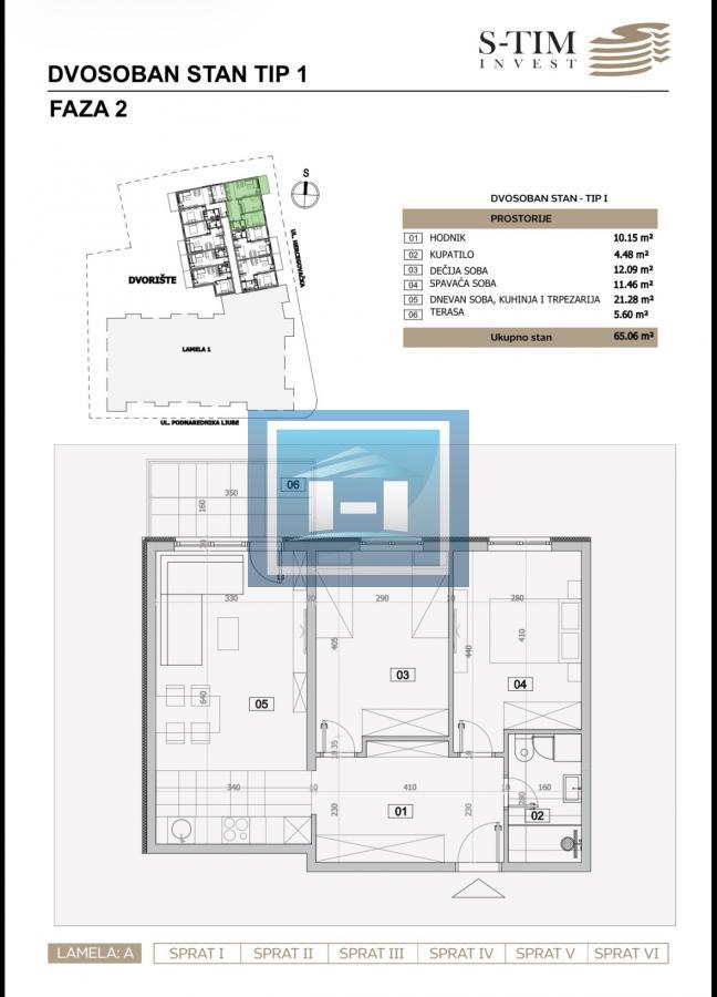 Stanovi u izgradnji Dvosoban Tip 1