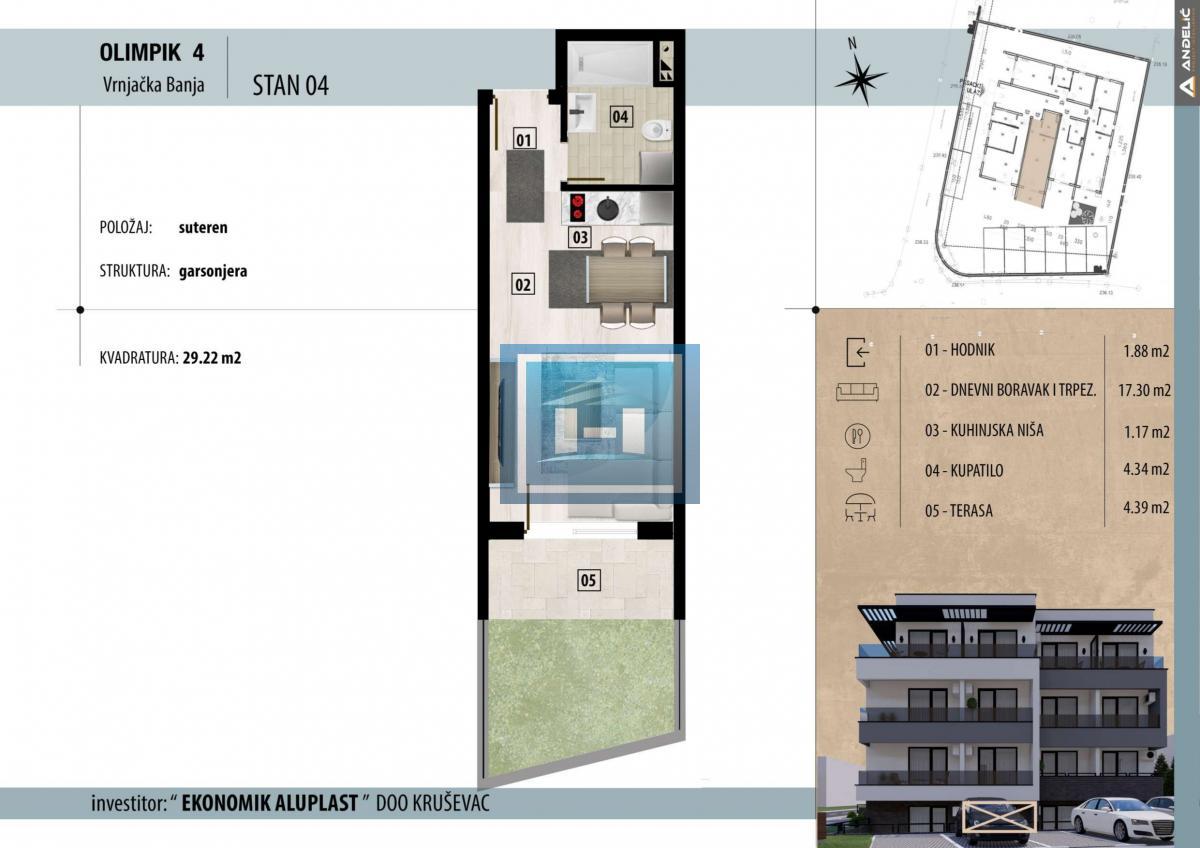 INVESTICIJA KOJA SE ISPLATI OD PRVOG DANA – GARSONJERA U SRCU VRNJAČKE BANJE