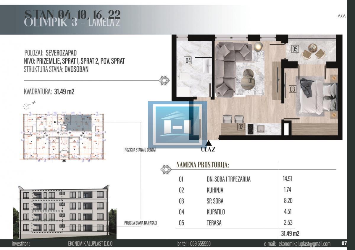 BUDITE PRVI VLASNIK – STAN U IZGRADNJI NA TOP LOKACIJI U BANJI