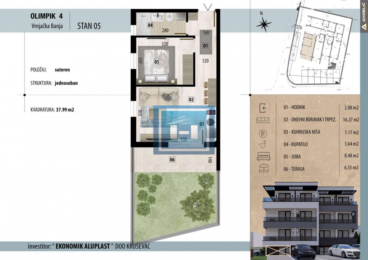 JEDNOSOBAN STAN U VRNJAČKOJ BANJI, IDEALAN ZA ŽIVOT I INVESTICIJU